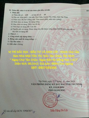 Vị trí đắc địa - đầu tư là sinh lời - chính chủ cần bán nhà 7518699