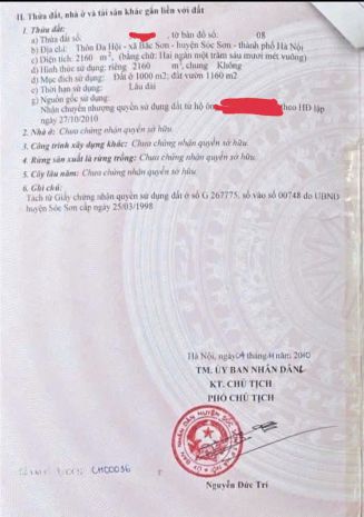Bán lô đất đẹp tại đa hội  trung giã tp hà nội 7522125
