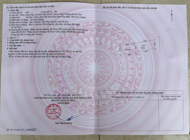 Bán lô đất 2 mặt tiền có diện tích 114,9m2 tại xã bình yên 7522279