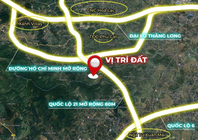 Bán lô đất đẹp 100m2 tại hòa lạc chỉ nhỉnh 2 tỷ 7525863