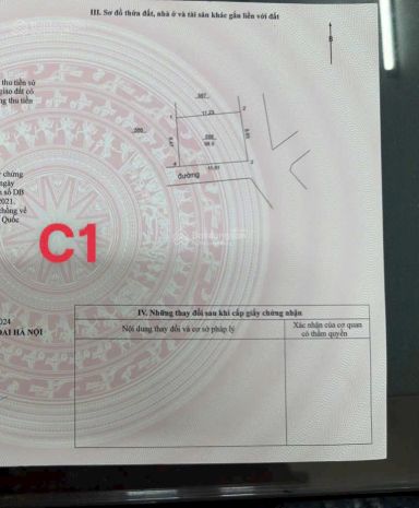 Bán đất tại hòa lạc, 2 tỷ, 100m2, mặt tiền 6.5m, pháp lý 7526364