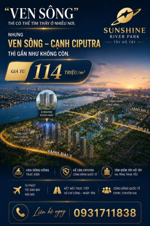 Sunshine river park  chung cư cấp  view sông và nọi khu 7529423