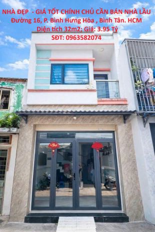 Nhà đẹp  - giá tốt chính chủ cần bán nhà lầu bình tân - dt: 7531127