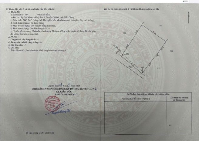 Cần bán 28 công sầu riêng monthong sầu thái đang cho trái 7536814