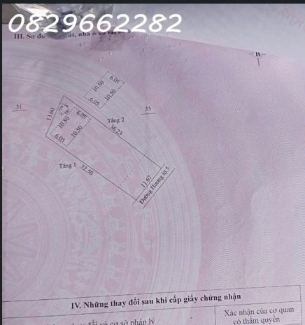 Bán đất thổ cư 425m2 đường lê hồng phong, p.tân phú đông, 7538775