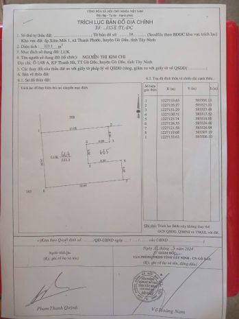 Chính chủ cấn bán lô đất tại kp thanh hà,thị trấn gò dầu, 7541347