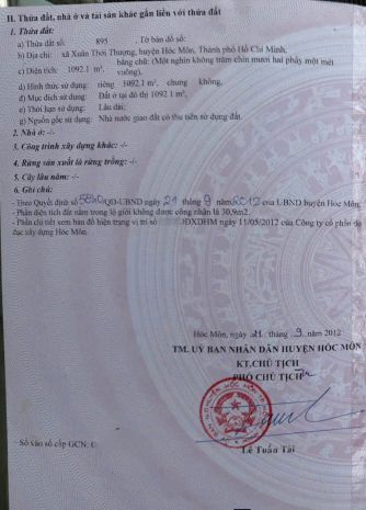 Quỹ đất vàng 1.092m2 bà điểm  full thổ cư  giá chỉ 18 7543099