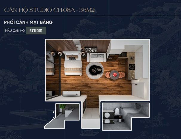 Bán căn studio sunshine legend city  giá tốt nhất khu vực 7547120