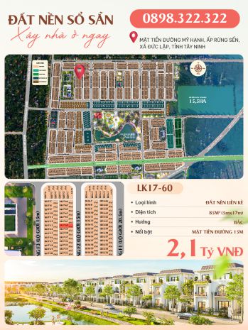 Đất nền sổ sẵn, gần trung tâm cụm khu công nghiệp đức hòa, 7547235