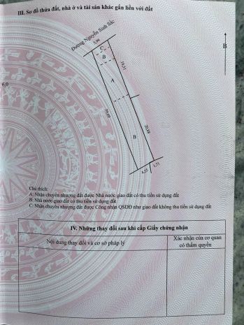 Bán đất thổ cư 234m2 sổ hồng, đường nguyễn sinh sắc, sa 7548995