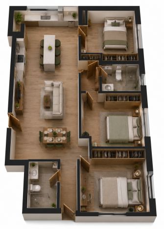 2 căntầng 76m2 - giá 6.77 tỷ - 3pn2wc arcadia at lavila kiế 7553364