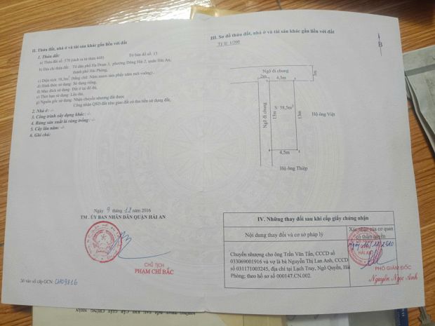 Lô góc đẹp  giá tốt tại đông hải, hải an - hp 7562577