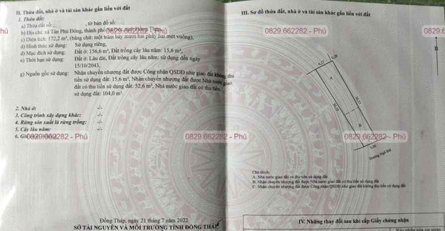 Bán đất nền vị trí ngay mặt tiền đường ngã bát bờ phải, xã 7563144