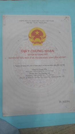 *** chính chủ cần bán gấp: cơ hội đầu tư đất diện tích 7568561