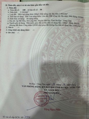 Đầu tư là sinh lời - chính chủ bán lô đất xã long mỹ, đất 7568798
