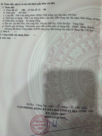 Đầu tư là sinh lời - chính chủ bán lô đất xã long mỹ, đất 7568799