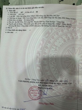 Đầu tư là sinh lời - chính chủ bán lô đất xã long mỹ, đất 7568800