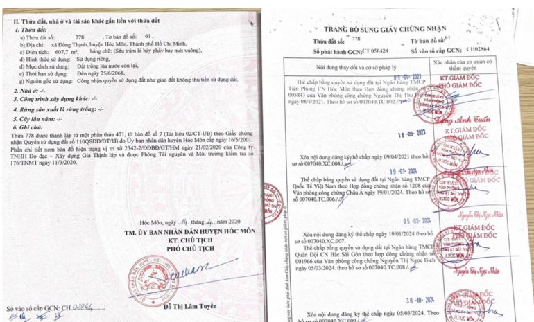 Bán gấp đất thổ cư 607m² đông thạnh, hóc môn, sổ đỏ 23 tỷ. 7573398