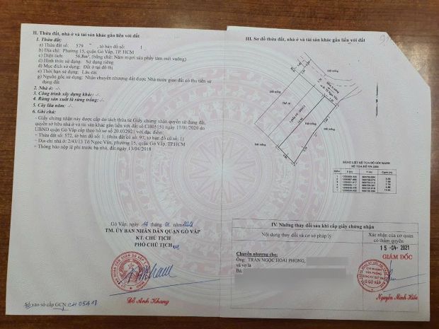 Đất đẹp - giá tốt bán đất 24315 tô ngọc vân, gò vấp, 7581219