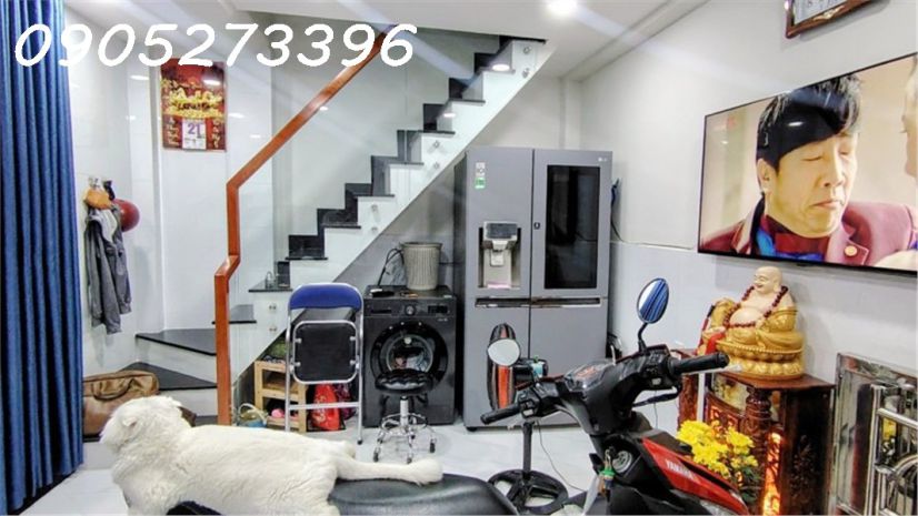 Hẻm thông dtsd 64 m2 5x4 - 4 tầng đúc- 3pn - 4wc. p15 7582369