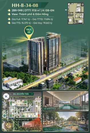 2pn+1mr 97.8m²  lựa chọn lý tưởng cho gia đình trẻ và đa 7587513