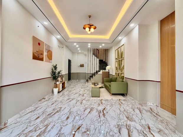 Nhà mới sang trọng mặt tiền chính hưng phú p8q8 3lầu 7598432