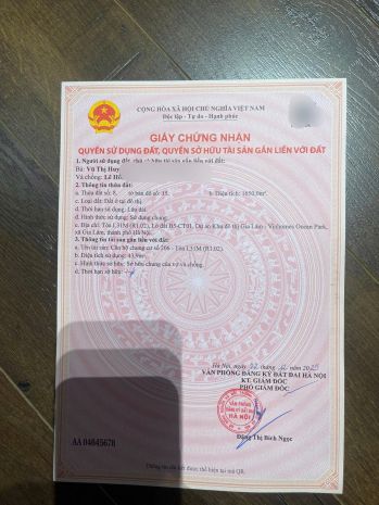 Bán căn hộ tòa r1.02 , 1pn, 44m2 vinhomes ocean park gia lâm 7599648