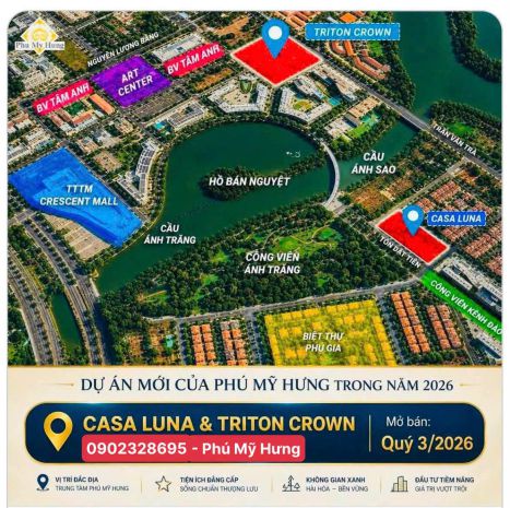 Vị trí căn hộ casa luna phú mỹ hưng quận 7 7600286