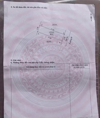 Chuyển nhượng lô đất giãn dân dự án cầu tứ liên chính chủ 7602629
