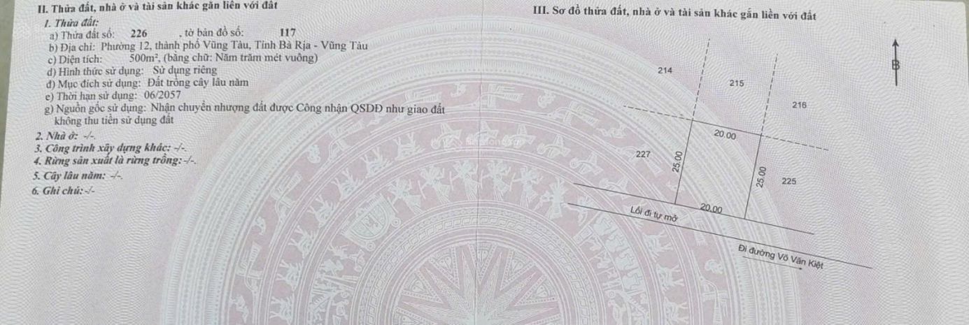 Cần bán gấp đất nền 500m²  phường phước thắng p.12 cũ, tp 7604597