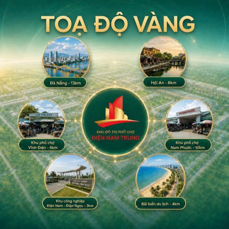Bán lô góc 2 mặt tiền gần chợ điện nam trung  đường 15m  9 7610113
