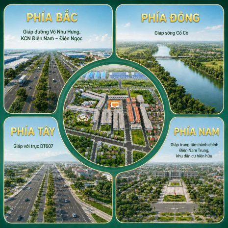Bán lô góc 2 mặt tiền gần chợ điện nam trung  đường 15m  9 7610114