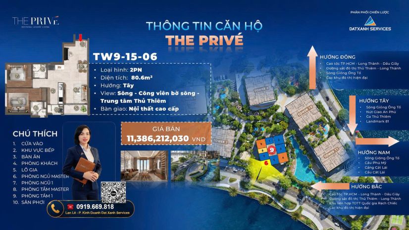 Bán căn 2pn view sông đẹp the privé  chỉ 10 ký hđmb trực 7612722
