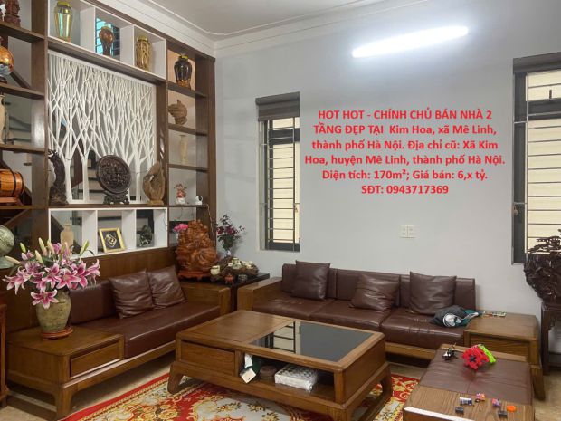 Hot hot - chính chủ bán nhà 2 tầng đẹp tại  kim hoa, xã mê 7612909