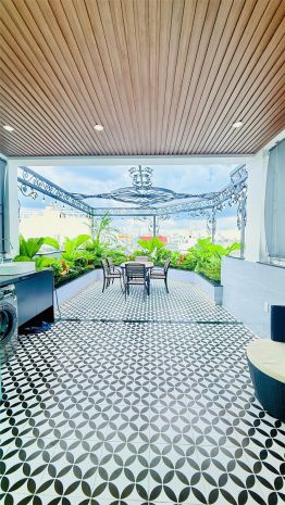 Lô góc, hẻm xe hơi thông, 6 tầng thang máy, full nội thất, 7613869