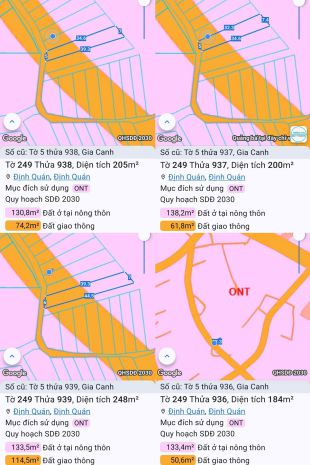 Ra mắt 4 lô đất nền full thổ cư  chính chủ  định quán, 7615269