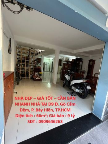 Nhà đẹp  giá tốt  cần bán nhanh nhà tại d9 đ. gò cẩm đệm, 7617669