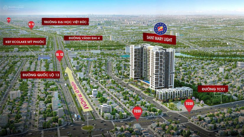 Cần bán căn hộ dọc trục ql13, 53m2 giá chỉ 1,4 tỷ. 7624918