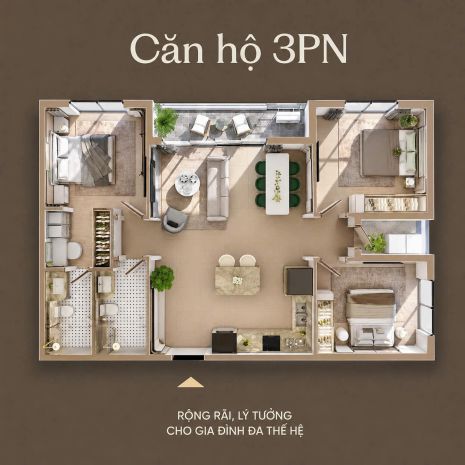 Giá tốt - chính chủ cần bán nhanh căn hộ 3 phòng ngủ galia 7628775