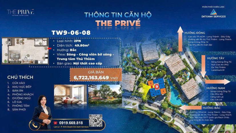 Bán căn hộ 1 phòng ngủ view sông  the privé.
chỉ 10 ký 7629204