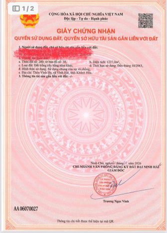 Hot hot  chính chủ cần bán đất vịnh hy tại x. vĩnh hải, h. 7629686