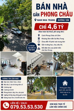 Bán nhà khu dân cư đất lành  nam nha trang  cách phong 7631240