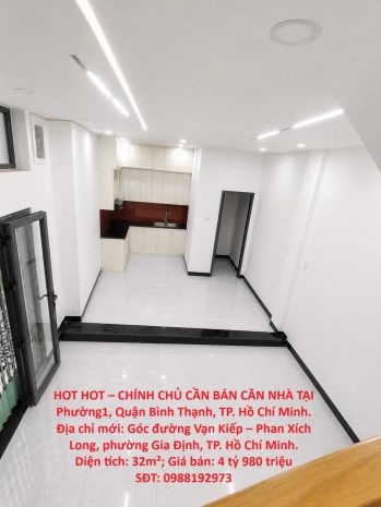 Hot hot  chính chủ cần bán căn nhà tại phường1, quận bình 7633372