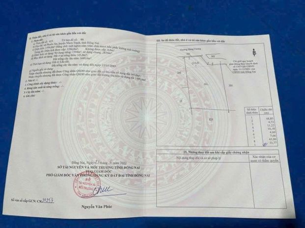 Bán đất mt hùng vương 1594m2 giá 14,9 tỷ 7635168