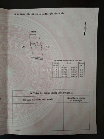 Chính chủ cần bán lô đất nông nghiệp 1011,8m2 tại châu thành 7637652