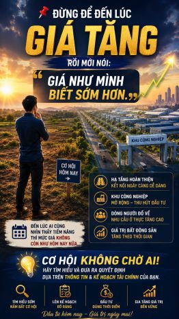 Đất sát khu công nghiệp  có sẵn thổ cư  giá chỉ từ 340 7642449