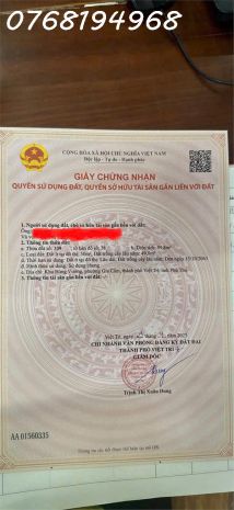 Chỉ hơn 1 tỉ  sở hữu ngay ô đất gần 100m² tại sở điện 7645446
