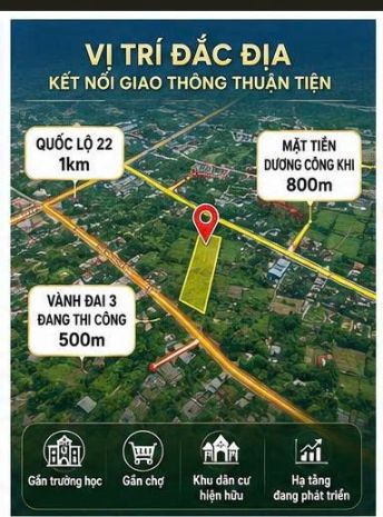 Đất 3.900m² hóc môn  quy hoạch đất ở, cách vành đai 3 chỉ 7653494