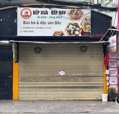 Sang nhượng quán bún bò  mặt tiền đẹp tại tân bình - tp hồ 7654666