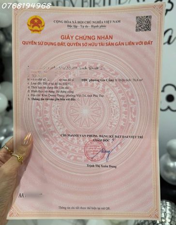 Siêu phẩm trung tâm việt trì  nhà 2 tầng, 3pn đẹp khu 7657780